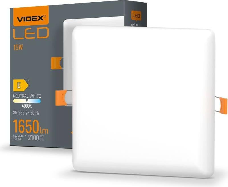 Videx LED inbouwspot VIDEX-DOWNLIGHT-LED-DLFS-15W-NW, ronde downlight met frameless design