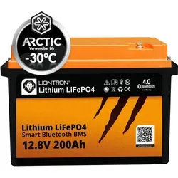 LionTron LiFePO4 Versorgungsbatterie 200Ah 12,8V Arctic mit BMS, Bluetooth & Heizung