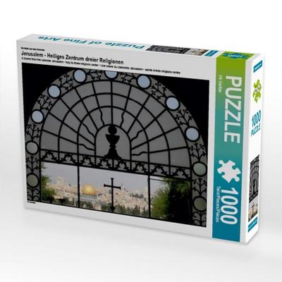 CALVENDO Puzzle Ein Motiv aus dem Kalender Jerusalem - Heiliges Zentrum dreier Religionen | 1000 Teile Lege-Größe 64x48cm Foto-Puzzle für glückliche