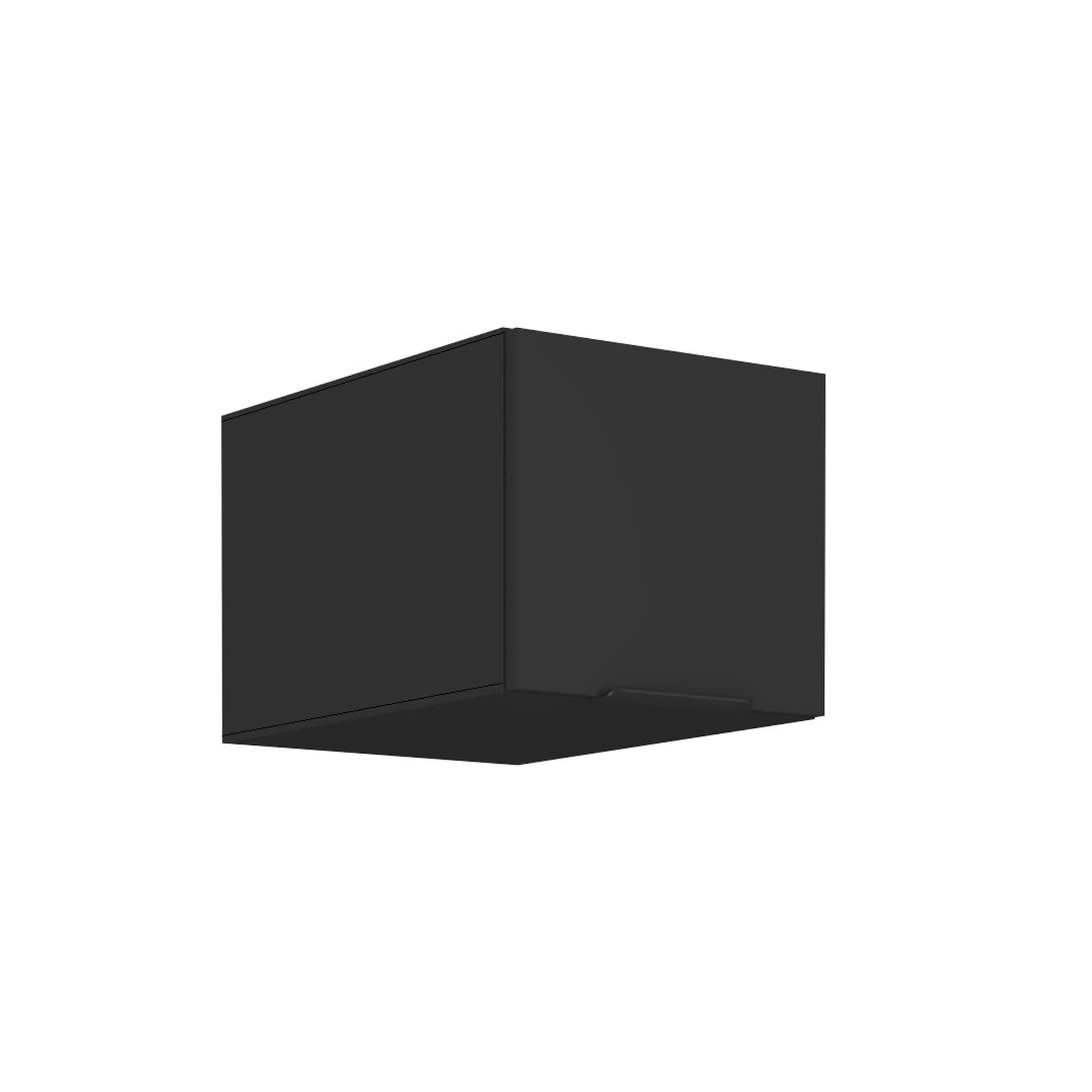 Aufsatzschrank Hochschrank 40 cm SIENA Schwarz Küchenzeile Küchenblock Küche
