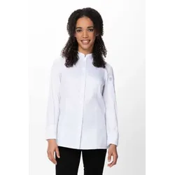 Chef Works® Damenkochjacke Tulum Flex Serie nachhaltig, Knöpfe, Cool VentTM, White, Größe S