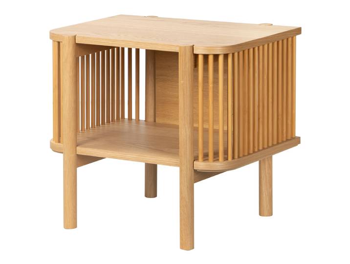 Furnierte Nachtkommode SOLHY 55 x 50 x 40cm Braun