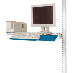 Manuflex ZB3550.5007 Tastaturträger für PACKPOOL mit Mausfläche in Brillantblau RAL 5007