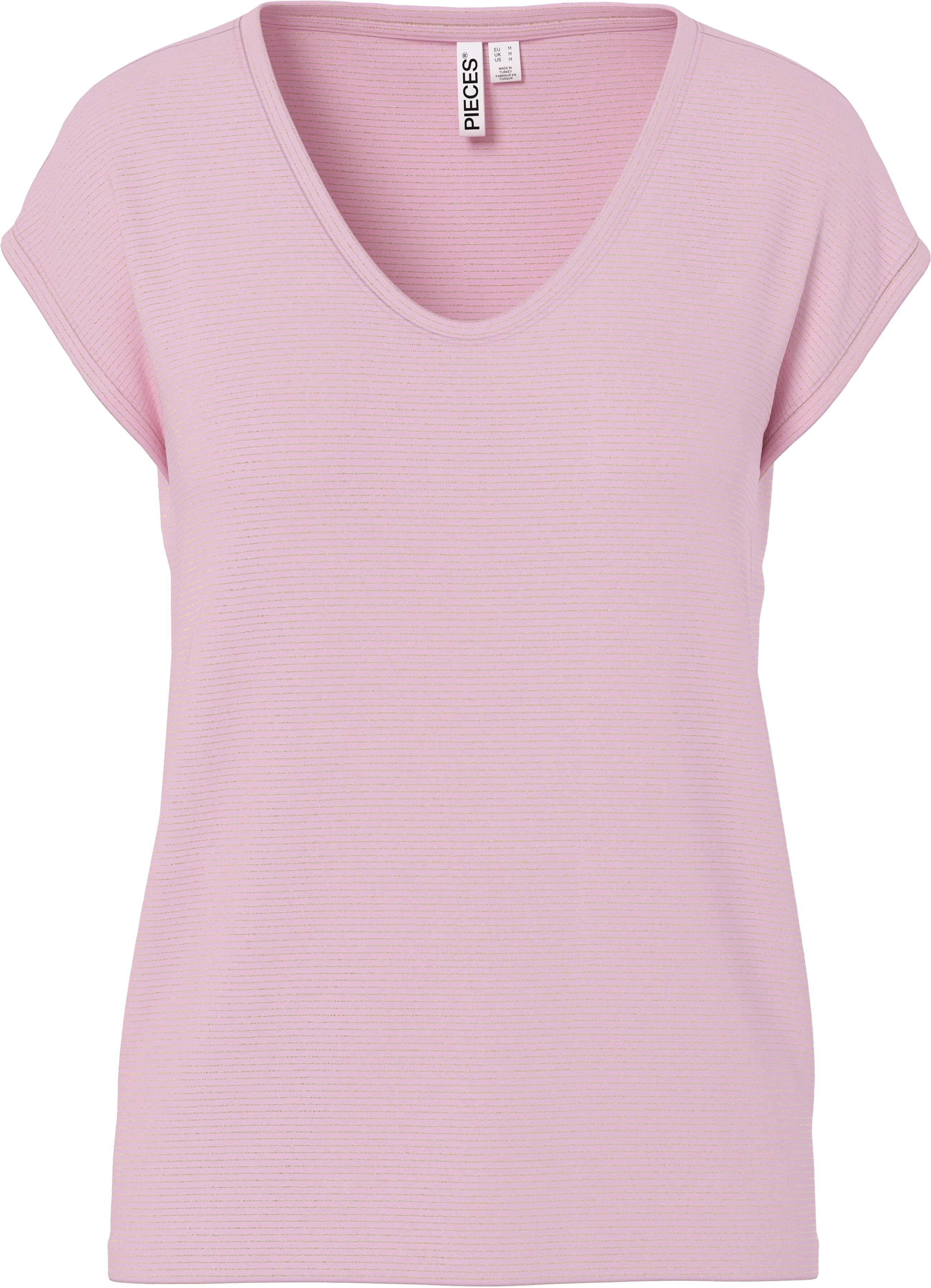 pieces "PC BILLO" Viskosemischung, loose fit roseate spoonbill detail:gold lurex XL