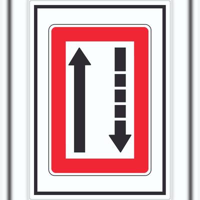 HB-Druck Fahrwasserseite an Backbord halten Symbol Aufkleber A6 (105x148mm)