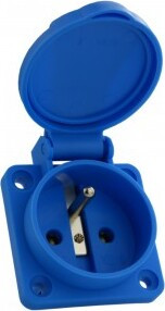 Doktorvolt Inbouwstopcontact 230V 16A IP54 Frans systeem type E met aardingspen en inbouwdoos
