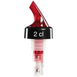 COMPACT - Flaschenportionierer - 20 ml. - 3 Kugel System -  Neonfarbe - Rot - 2er Pack - Made in Germany