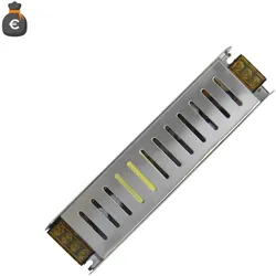 Alcapower Schaltnetzteil Slim 12V 120W 10A, kompakter stabilisierter Transformator für Profi-Installationen, flaches Design 188x47x35mm