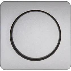 Kopp 328820188 MILANO - Dimmer-Abdeckung für Druck-Wechseldimmer,Farbe: stahl