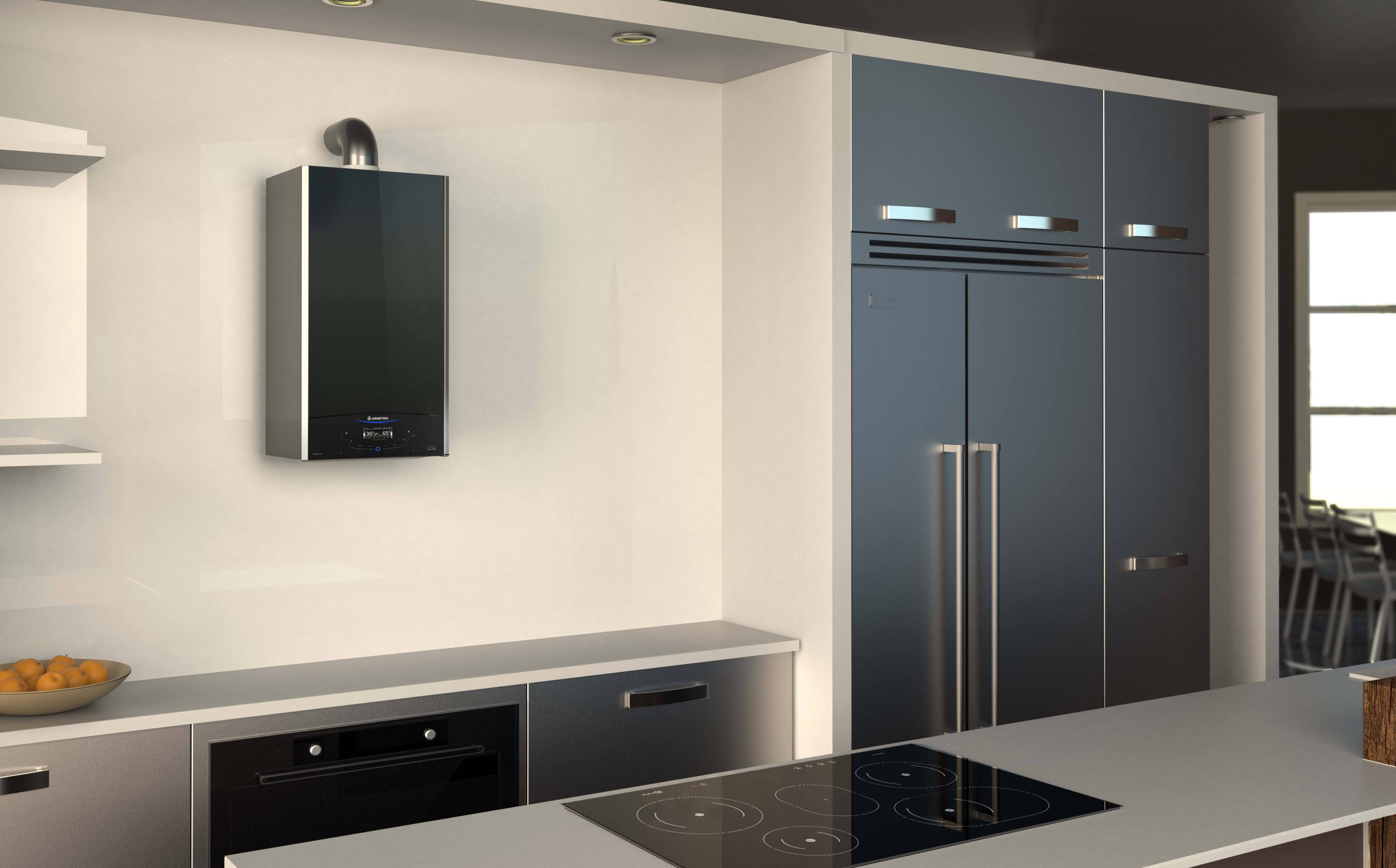 Ariston Caldaia a Condensazione Alteas One+ Net 24 Kw Metano Cod. 3301771 Completa Di Kit Scarico Fumi