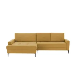smart Ecksofa  Candice ¦ gelb ¦ Maße (cm): B: 280 H: 90 T: 173.0