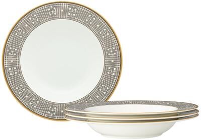 "Noritake Infinity Set of 4 Soup Bowls, 8-1/2"", 12 oz."