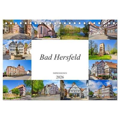Bad Hersfeld Impressionen (Tischkalender 2026 DIN A5 quer), CALVENDO Monatskalender