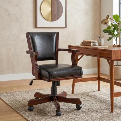 Furniture of America Jier Traditional Height Adjustable Game Desk Chair