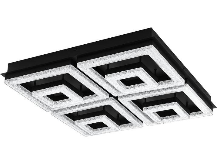 EGLO Fradelo 1, LED, 5500 lm, IP20, Schwarz, Weiß