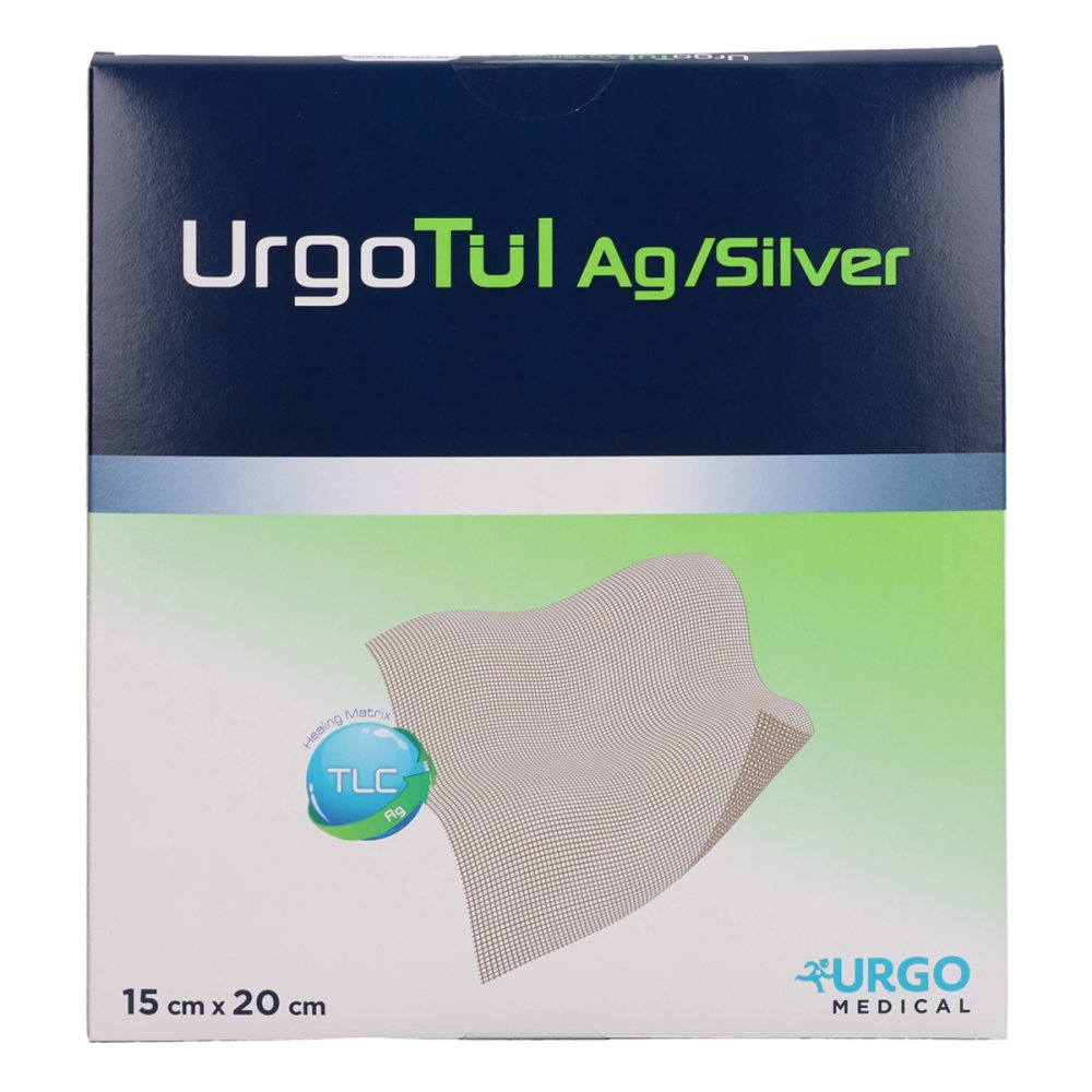 Urgo GmbH Urgotül Silver 15x20 Cm Wundgaze 19054866
