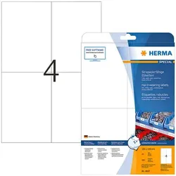 Herma extrem stark haftende Folien-Etiketten A6 105x148mm »No. 4697« 100 Stück weiß