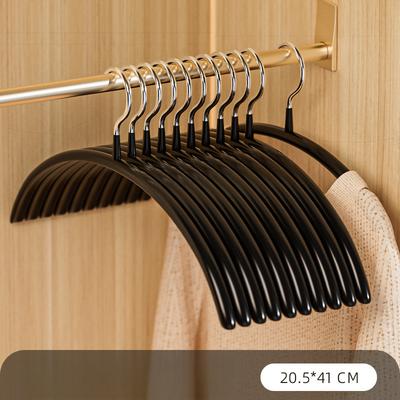 Trendy Discount Goods Black Durable Anti Slip Metal Hanger Space Saving Sturdy Concave Convex Design Black Durable Anti Slip Metal Hanger Space Saving Sturdy Concave Convex Design