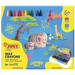 Jovi, Malstifte, Jumbo Easy Grip Sparbox Wachsmalstifte farbsortiert, 300 St. (300x)