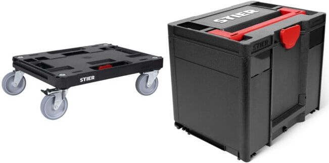 Set STIER Systainer-Rollbrett RB Black + Systainer³ IV Black