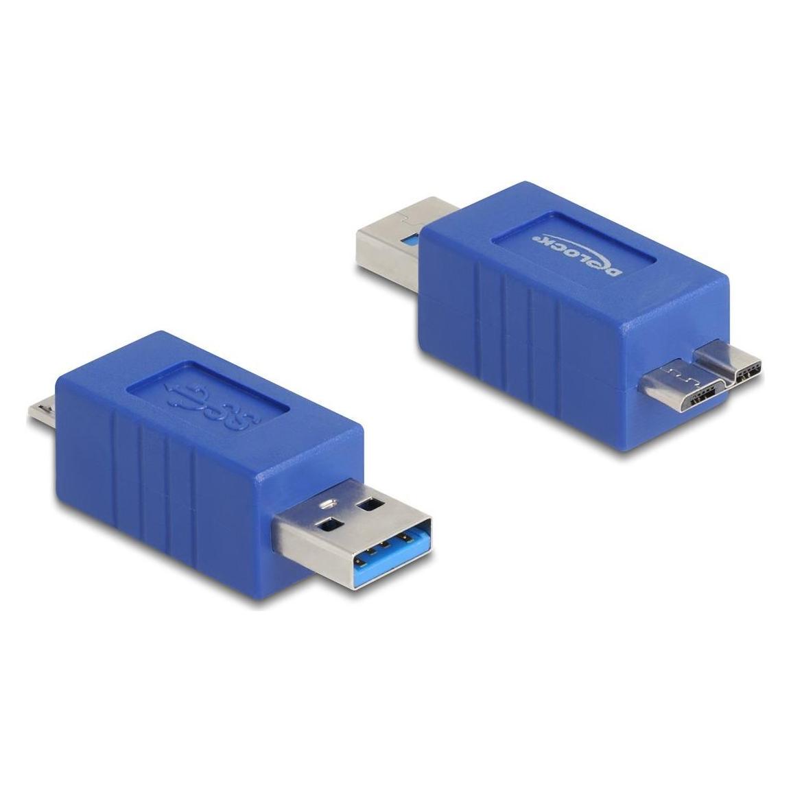 Delock USB 5 Gbps Adapter USB Typ-A Stecker zu USB Micro-B S (67214)