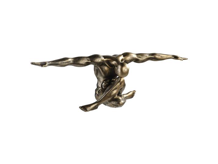 Skulptur Cliffhanger 60 x 20 x 22cm Beige