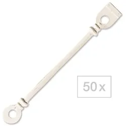 50 Stück Efalock Rundgummilaschen mit Distanzring