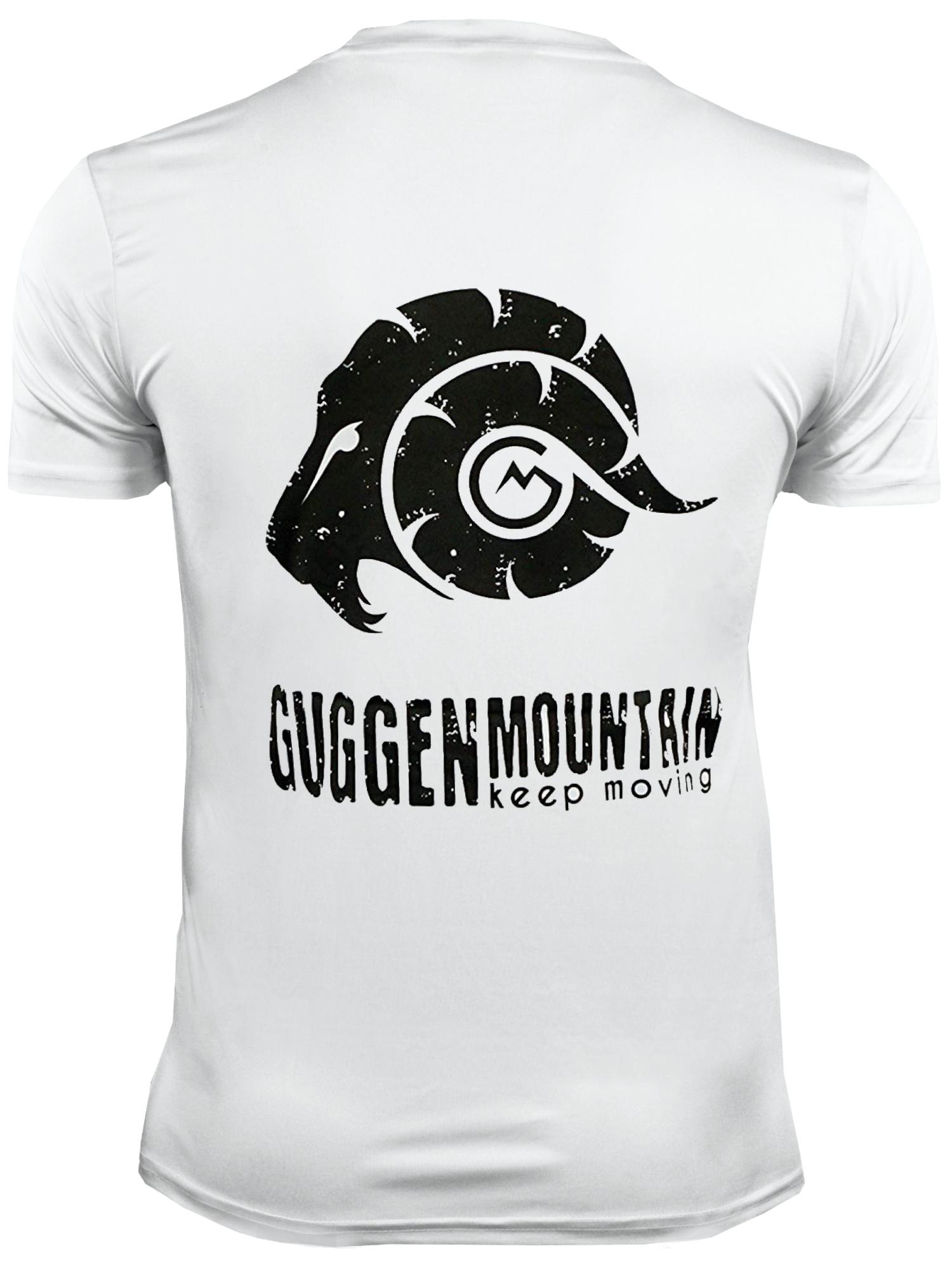 Herren Fitness Funktionsshirt T-Shirt mit Logo Sport Outdoor Weiss