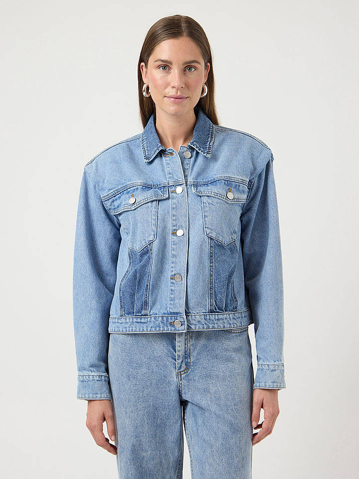YAS Jeansjacke "Faro" in Hellblau - 36