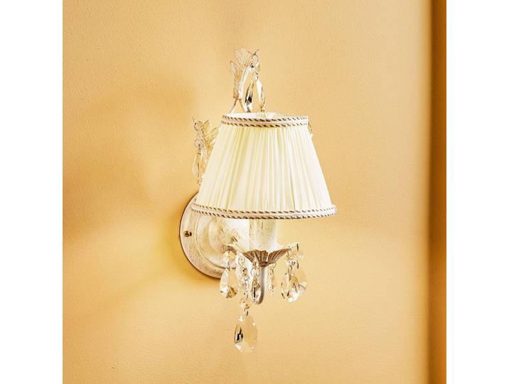 Wandlampe Karen ONLI, dimmbar, weiß / opal, für Wohn- / Esszimmer, Metall, Wandleuchte, Wandlampe Innen