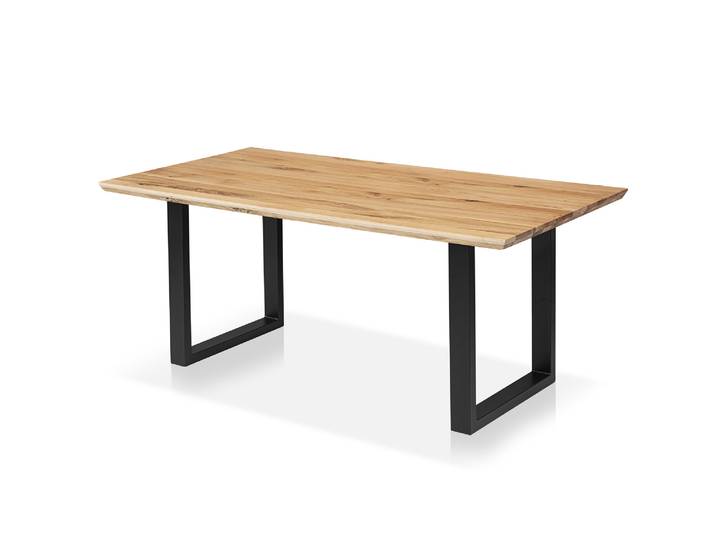 DAYTONA Esstisch II mit Baumkante, Material Massivholz Eiche