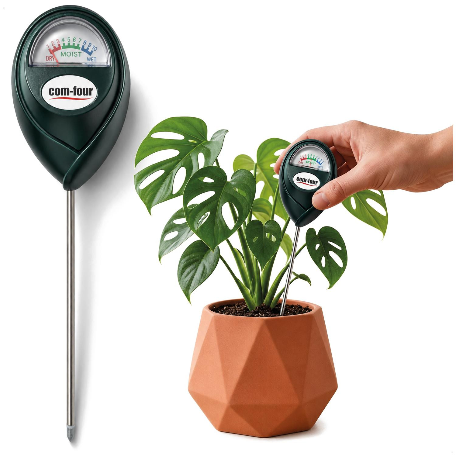 COM-Four bodemvochtmeter voor planten – vochtmeetapparaat