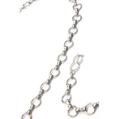 Kettengürtel "Menami", Damen, Gr. 85, silber, Metall, COLLEZIONE ALESSANDRO, unifarben, Basic, Gürtel, mit kleinen runden Metallteilen