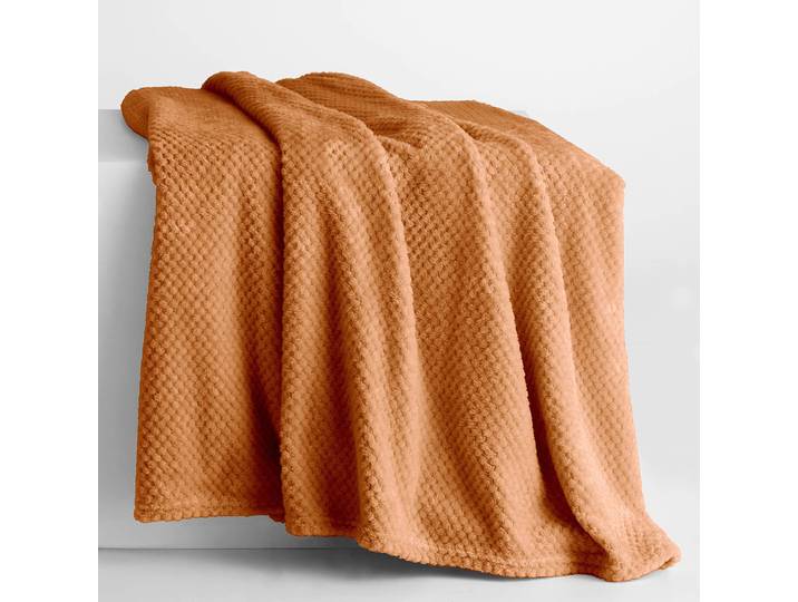 home24 Knuffeldeken Enry 220 x 240cm oranje/oranje microvezel