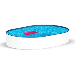 4.90m x 3.00m / 1.50m / Sand Stahlwandpool Oval