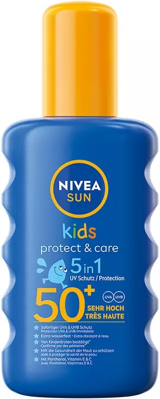 NIVEA SUN - Kids Protect & Play Sonnenspray LSF 50+, Sun Kids Protect & Play Spray LSF 50+, 200 ml