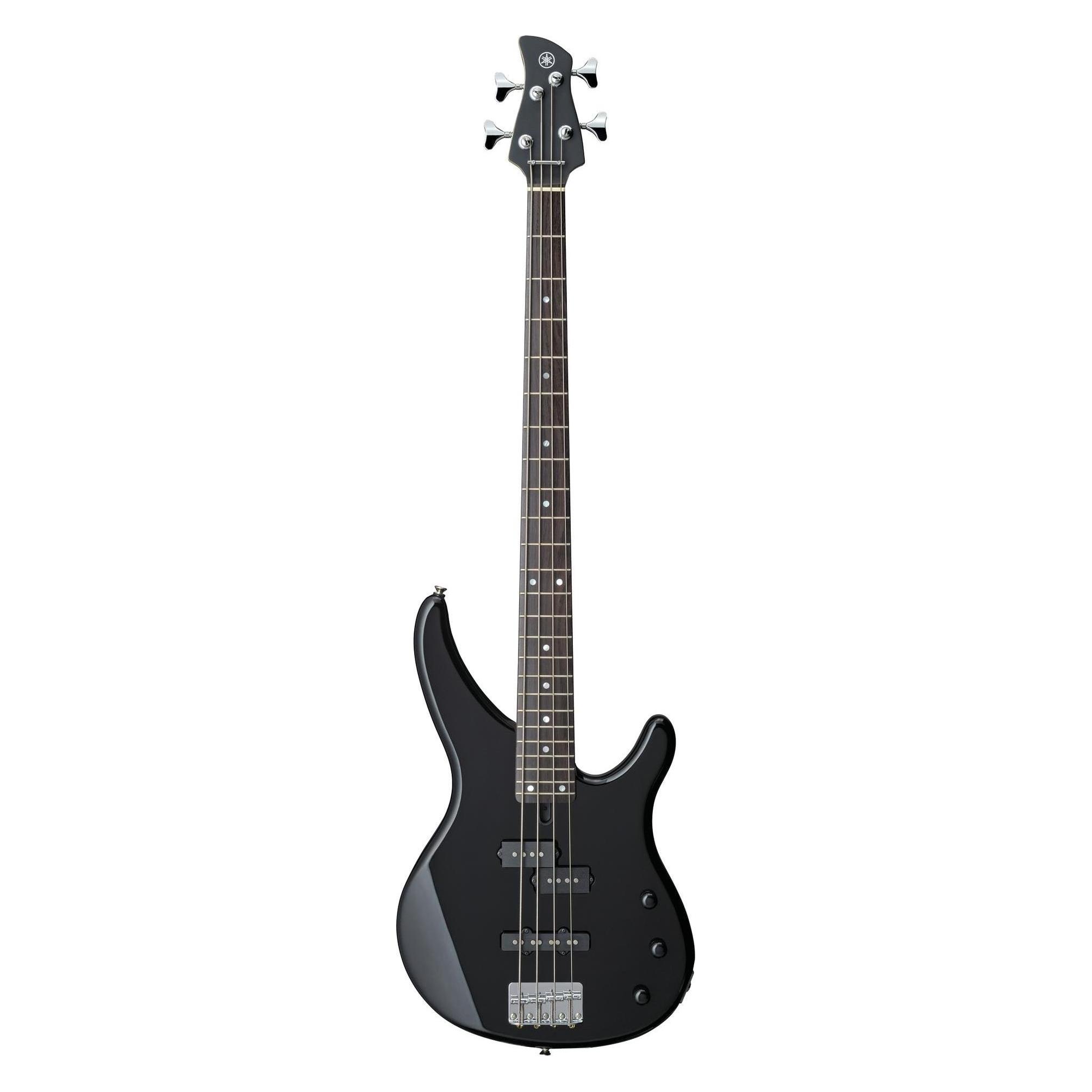 Yamaha TRBX174 BL Schwarze 4-saitige E-Bassgitarre (E-Bass, Griffbrett: Rosenholz, Hals: Ahorn, Korpus: Mahagoni/Exotenholz (laminiert)) (GTRBX174BL)