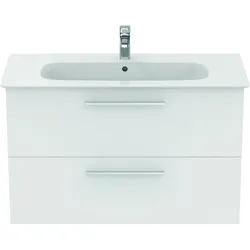 Ideal Standard i.life A Waschtisch-Paket, 1040x460x645mm, Griff chrom, K8745DU, Farbe: Weiß