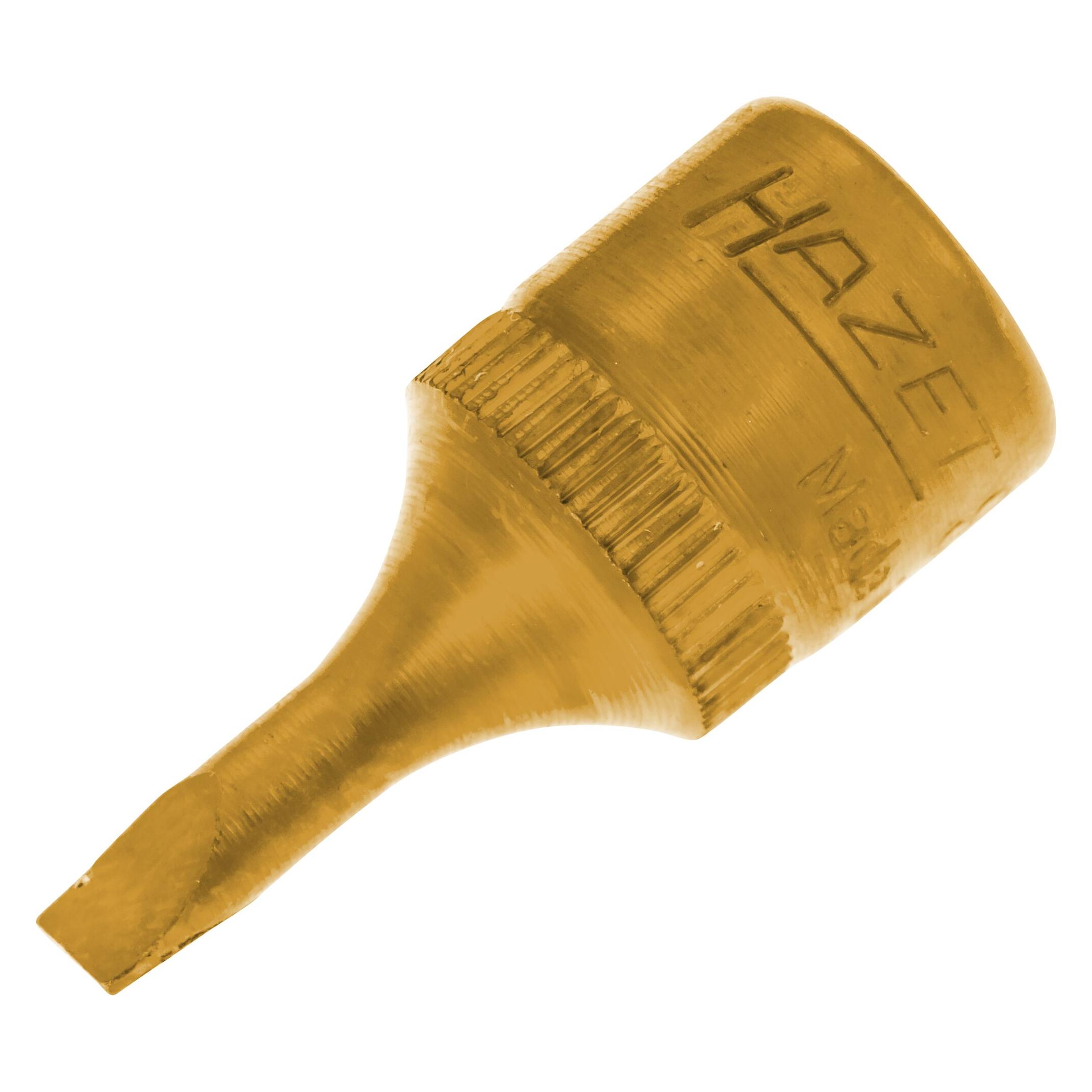 Hazet Schraubendreher-Steckschlüsseleinsatz 8503-0.6X3.5 Vierkant6,3 mm (1/4 Zoll) Schlitz Prof... (8503-0.6X3.5)