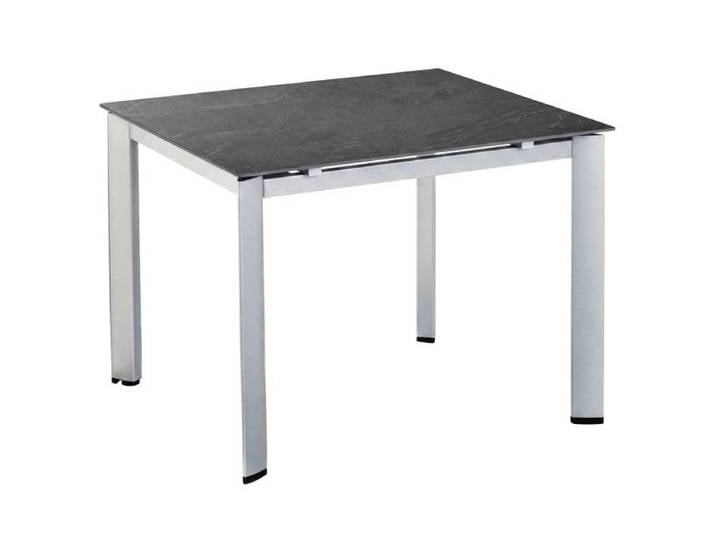 Kettler Edge Gartentisch 95x95cm Aluminium/HPL Dunkelgrau Hellgrau