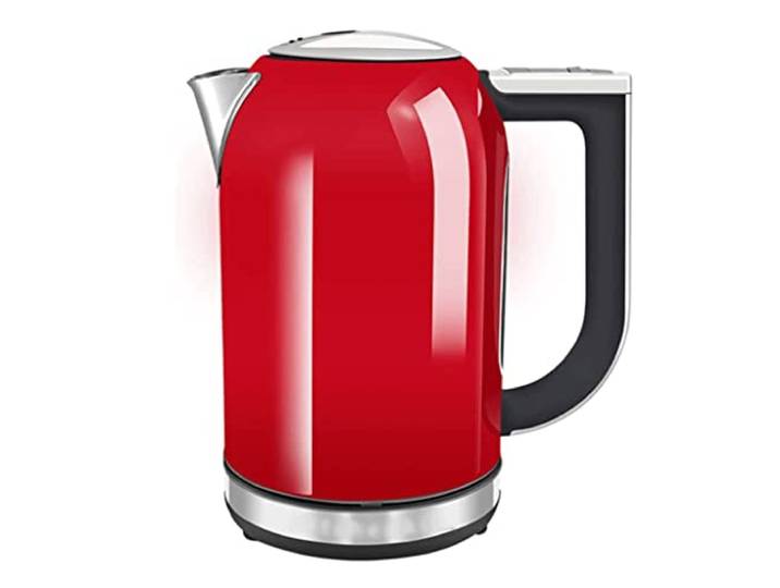 FDHESAR Elektrische Wasserkocher Edelstahl Elektrischer Wasserkocher Automatische Abschaltuund Boil-Dry Schutz Heißwasserkessel Home Quick Boil Wasser Boiler 1.7L Benutzerfreundlichkeit/Red a
