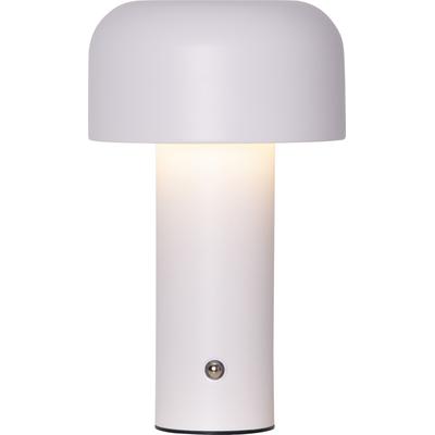 LED Tischleuchte "Tischlampe Bobby", weiß, 1, Ø 12,5cm H: 21,5cm, 1 Stk., PARFORCE TRADITIONAL HUNTING, Leuchten, Akku-Tischleuchte, 3 Lichtfarben, Touch-Dimmer am Fuß, USB-C-Ladekabel, LED Tischleuchte