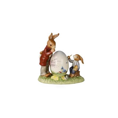 Osterhase GOEBEL "Osterklassiker der Meisterschüler", bunt, B:8cm H:15,5cm T:15cm, Steingut, Dekofiguren, Limitiert auf 1.999 Stück, mit Zertifikat