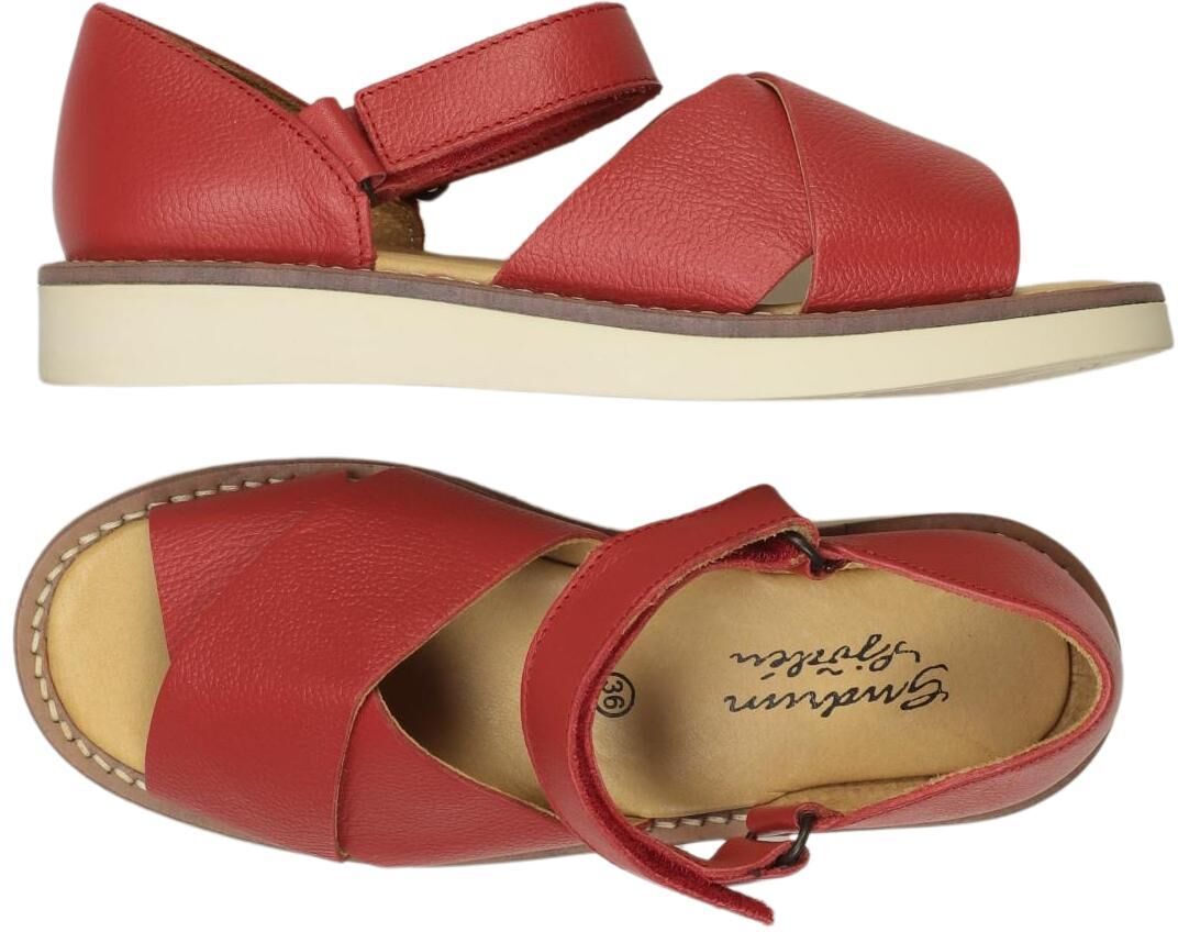Gudrun Sjödén Damen Sandalen, Rot, Gr. EU 36, Leder - Second Hand
