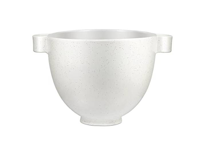 KitchenAid 5 Quart Keramik-Schüssel für alle 4,5-5 Quart Kippkopf-Standmixer KSM2CB5PSS, gesprenkelter Stein