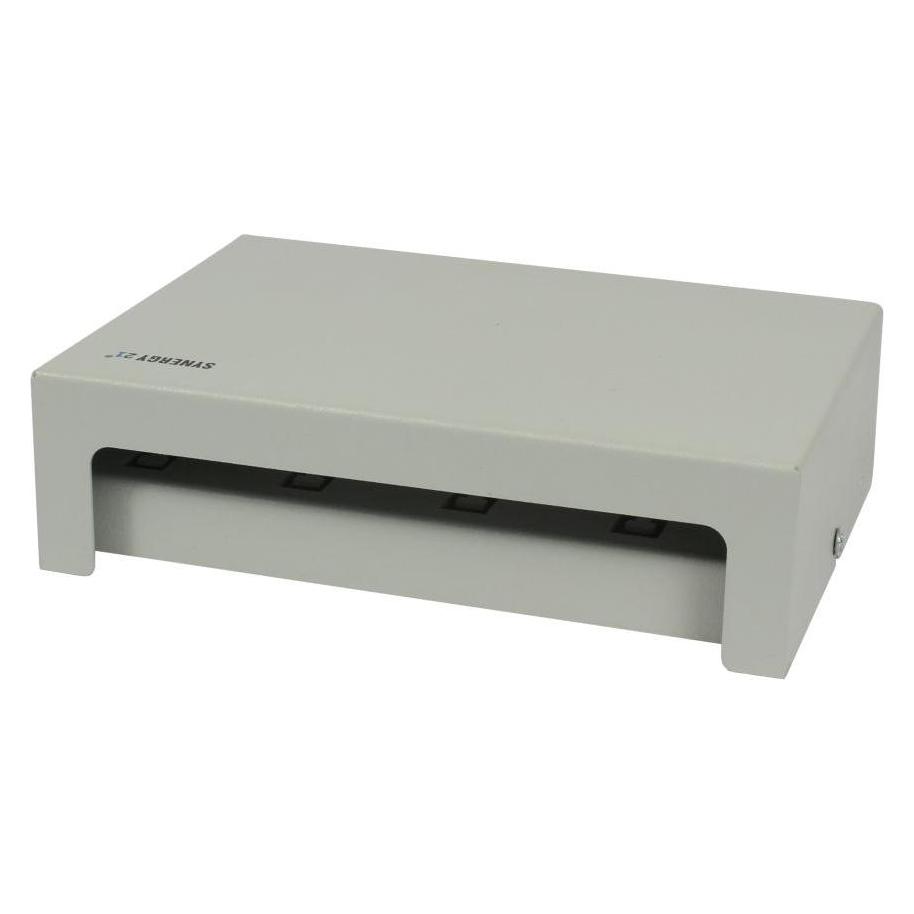 Synergy 21 Keystone Modulträger Patchpanel für 8x TP-Modul Aufputz Metall Lichtgrau (S216375)