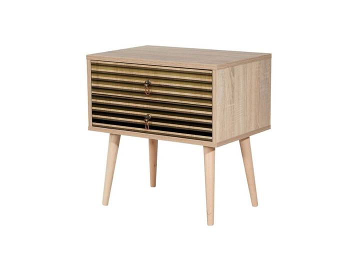 Chevet effet bois beige 60x40 h61 cm