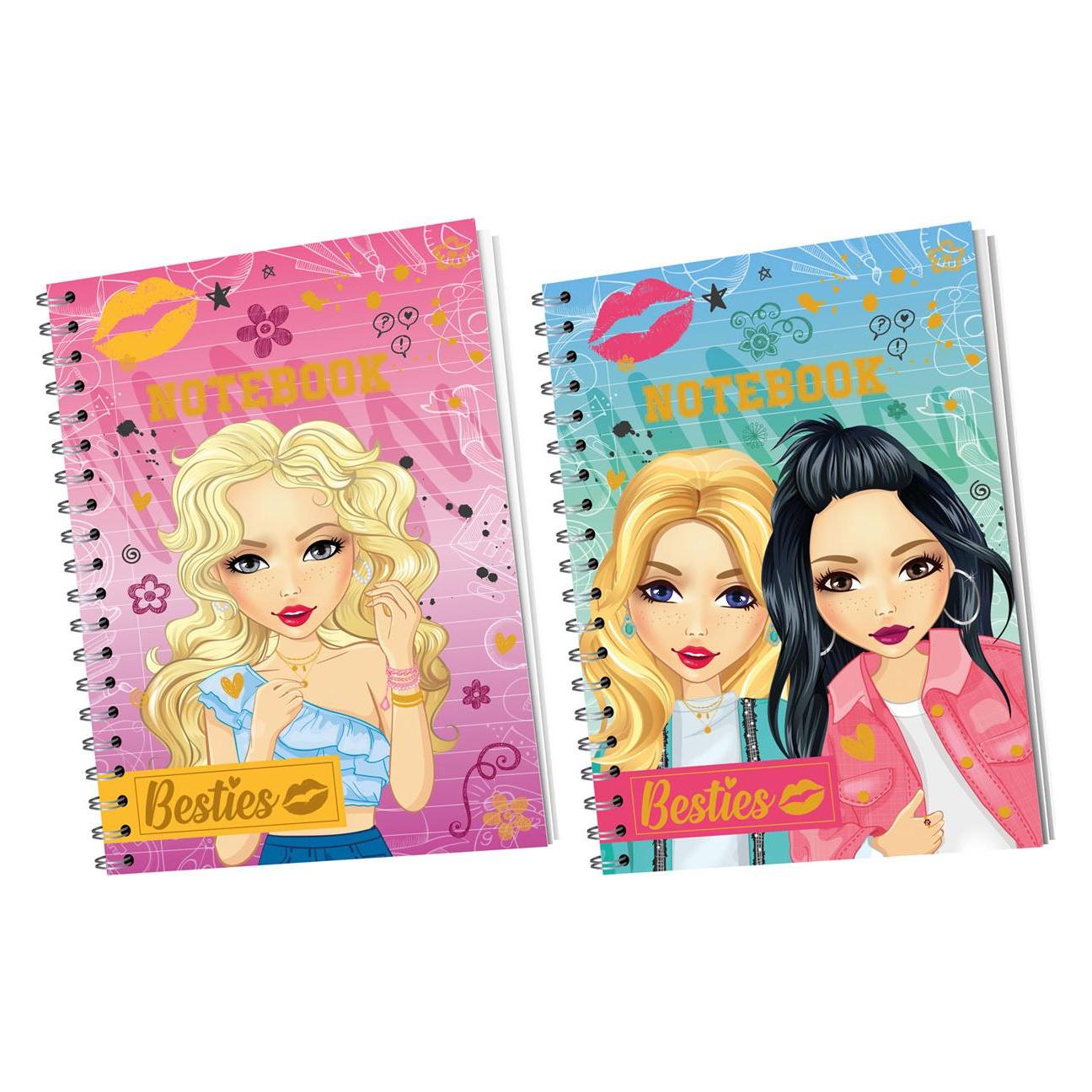 Besties Notizbuch A5 - 60 linierte Blätter, 2 sort. (A5, Liniert) (140017)