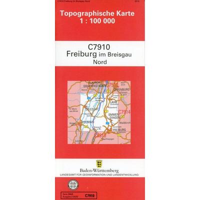 Freiburg / Nord 1:100 000, Karte von , LVA Baden-Württemberg, 978-3-86398-367-3