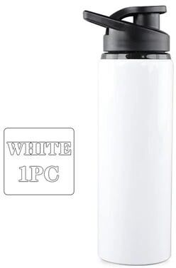 Uplifted Goods Metal Portable Water Bottle For Sports And Travel white 1pc 600ml